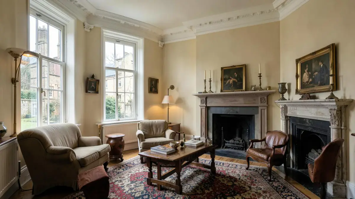 The residents' drawing room on the first floor
